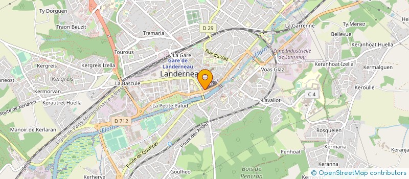 localisation de l'entreprise LE QUAI AUX FLEURS à LANDERNEAU