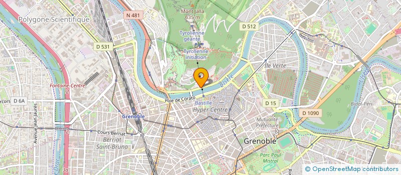 localisation de l'entreprise LE QUAI BLEU  GRENOBLE