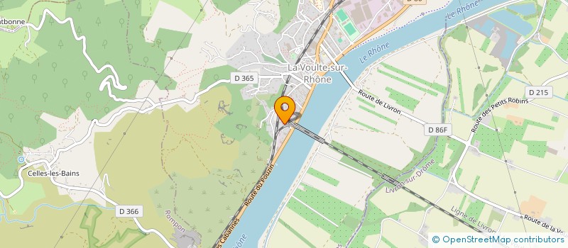 localisation de l'entreprise LE QUAI COUVERT  LA-VOULTE-SUR-RHONE