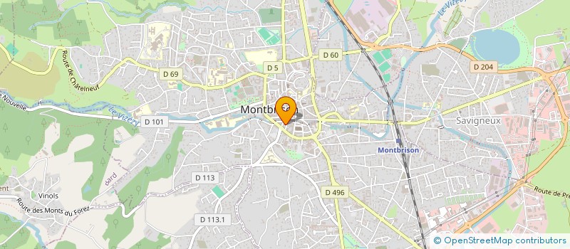 localisation de l'entreprise LE QUAI DES ARTISTES  MONTBRISON