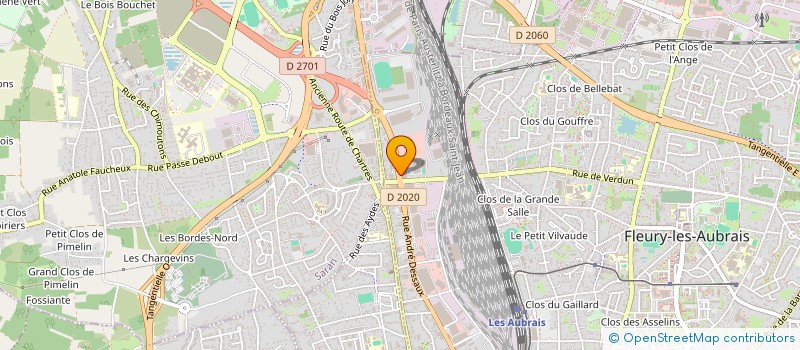 localisation de l'entreprise LE QUAI DES LUMIERES à FLEURY-LES-AUBRAIS