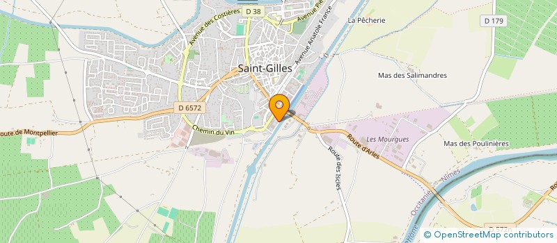 localisation de l'entreprise LE QUAI DU CANAL à SAINT-GILLES