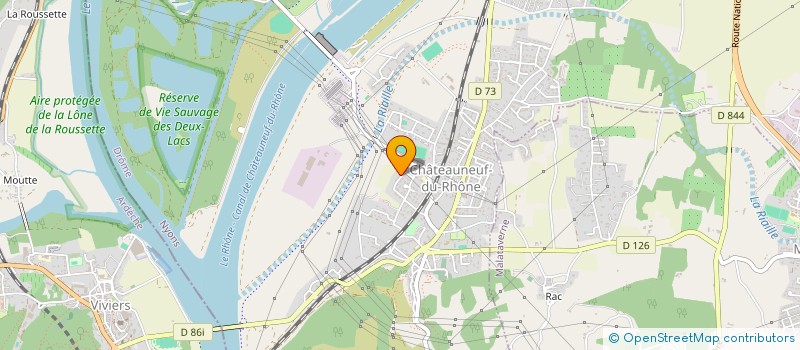 localisation de l'entreprise LE QUAI GOURMAND  CHATEAUNEUF-DU-RHONE