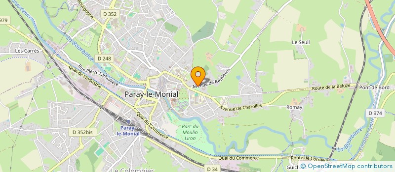 localisation de l'entreprise LE QUARRE à PARAY-LE-MONIAL