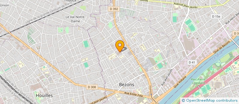 localisation de l'entreprise LE QUART DE LUNE à BEZONS