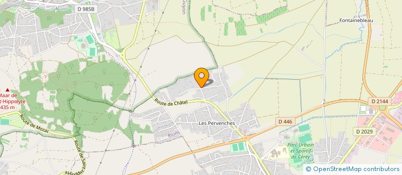 localisation de l'entreprise LE QUART LYONNAIS  RIOM