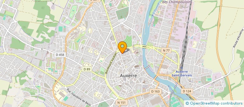 localisation de l'entreprise LE QUART' S à AUXERRE