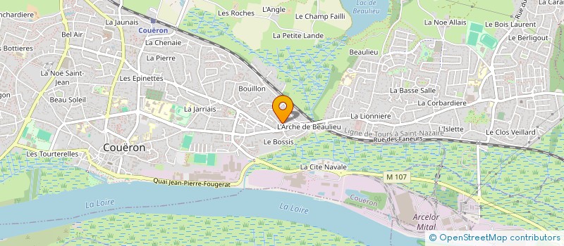 localisation de l'entreprise LE QUARTET  COUERON