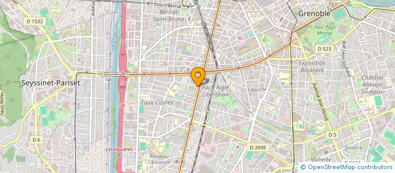 localisation de l'entreprise LE QUARTIER LATIN à GRENOBLE