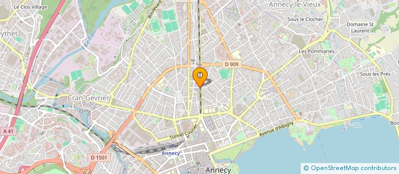 localisation de l'entreprise LE QUARTZ à ANNECY