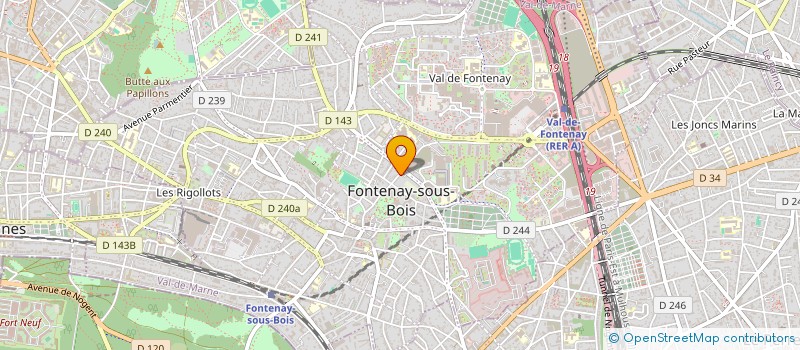 localisation de l'entreprise LE QUATRIEME MUR à FONTENAY-SOUS-BOIS