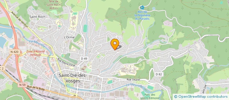 localisation de l'entreprise LE QUATUOR à SAINT-DIE-DES-VOSGES