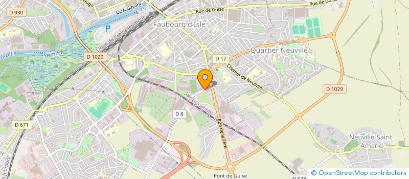 localisation de l'entreprise LE QUENTINOIS BOISSONS à SAINT QUENTIN