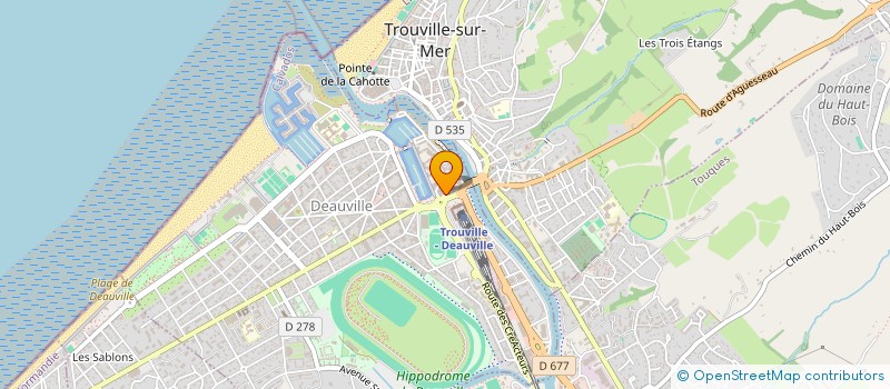 localisation de l'entreprise LE QUERCY à DEAUVILLE