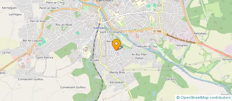 localisation de l'entreprise LE QUERE ARNAUD COUVERTURE à PLOUBEZRE