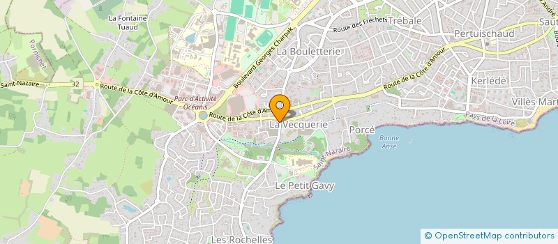 localisation de l'entreprise LE QUEREUX DE LA BEURELIERE  SAINT-NAZAIRE