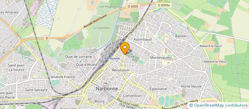 localisation de l'entreprise LE QUETZAL à NARBONNE