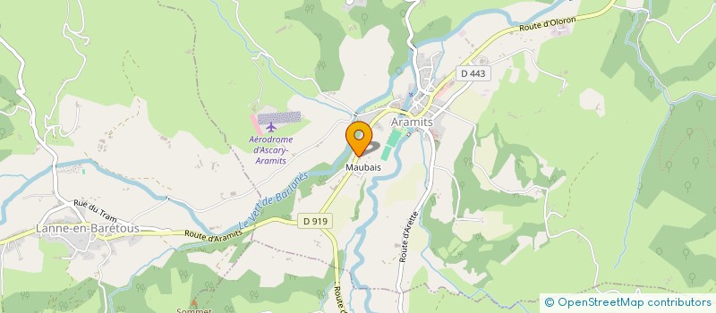 localisation de l'entreprise LE QUETZAL à ARAMITS
