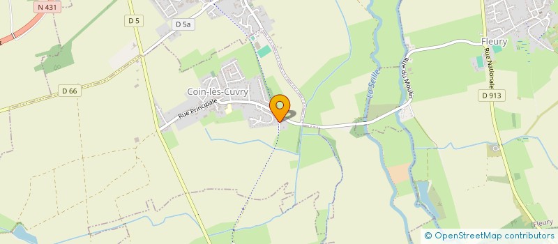 localisation de l'entreprise LE QUEULOT  COIN-LES-CUVRY