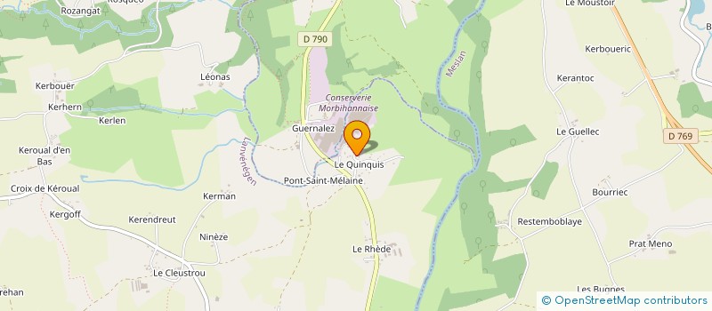 localisation de l'entreprise LE QUINQUIS  LANVENEGEN