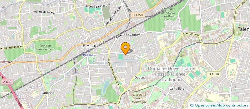 localisation de l'entreprise LE QUINTE SENS CLUB DE BORDEAUX à PESSAC