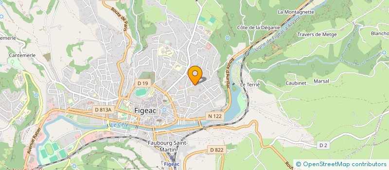 localisation de l'entreprise LE QUINTET DU LOT  FIGEAC