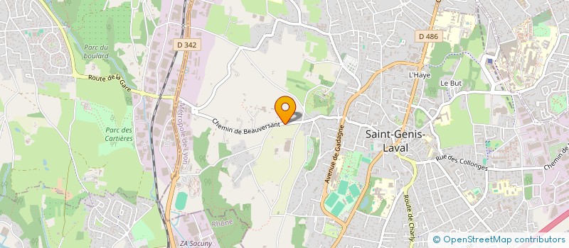 localisation de l'entreprise LE QUINZE  SAINT-GENIS-LAVAL