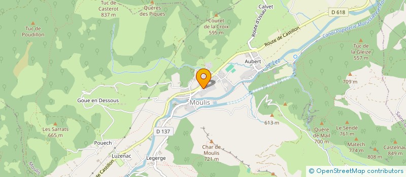 localisation de l'entreprise LE QUINZE à MOULIS