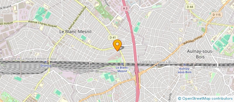 localisation de l'entreprise LE R à LE BLANC-MESNIL
