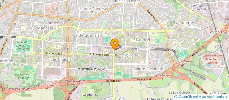 localisation de l'entreprise LE RAB, LES RESSOURCERIES ET RECYCLERIES BRETONNES ENGAGEES  RENNES