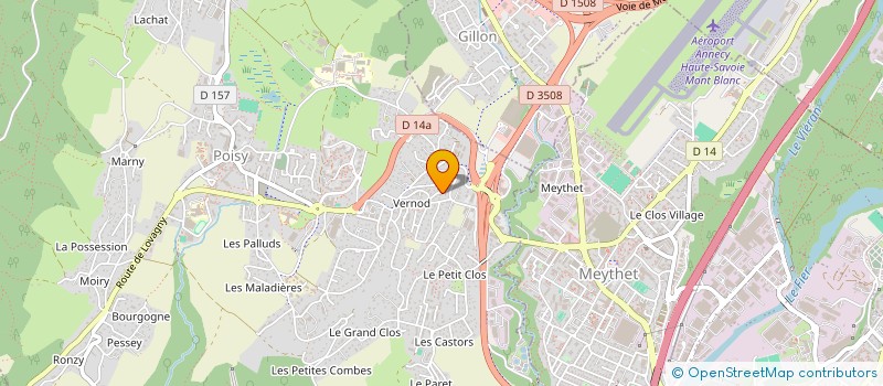 localisation de l'entreprise LE RABOLIOT à POISY