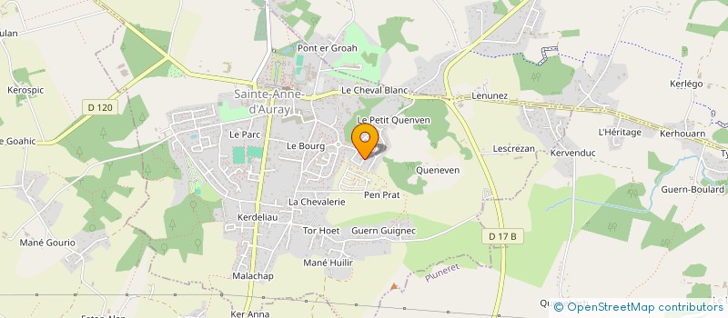 localisation de l'entreprise LE RABOT  SAINTE-ANNE-D'AURAY