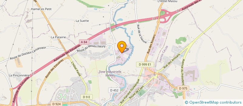 localisation de l'entreprise LE RACK  VILLEDIEU-LES-POELES-ROUFFIGNY