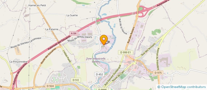 localisation de l'entreprise LE RACK  VILLEDIEU-LES-POELES-ROUFFIGNY