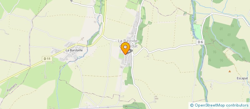 localisation de l'entreprise LE RACOU à LA BASTIDE-DE-LORDAT