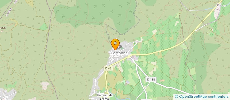 localisation de l'entreprise LE RACOU EN ROUSSILLON  CORCONNE