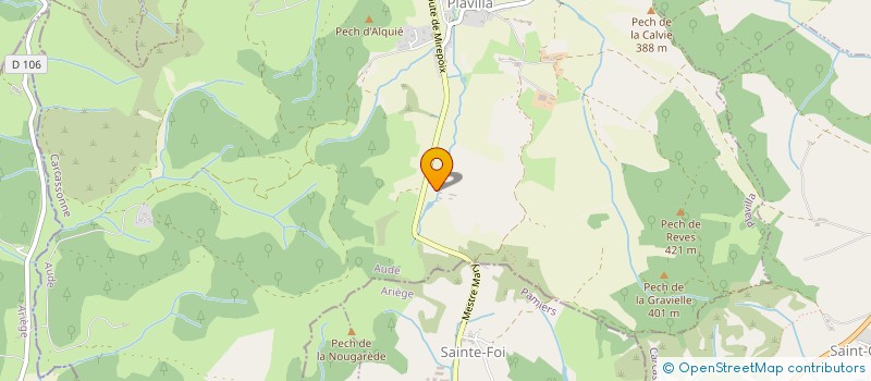 localisation de l'entreprise LE RADA à LA BASTIDE-DE-LORDAT