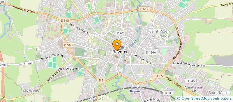 localisation de l'entreprise LE RADAR à BAYEUX