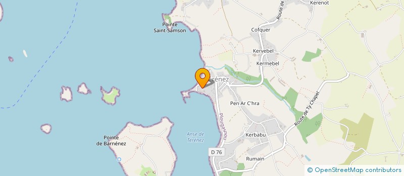 localisation de l'entreprise LE RADEAU  PLOUGASNOU