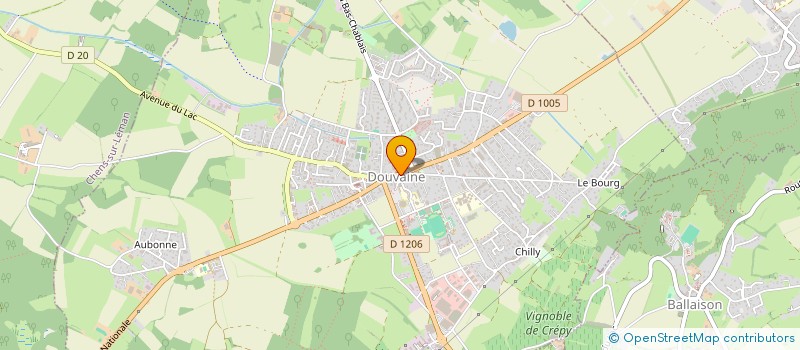 localisation de l'entreprise LE RADIS NOIR  DOUVAINE