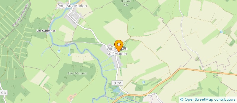 localisation de l'entreprise LE RAGARD  VOMECOURT-SUR-MADON