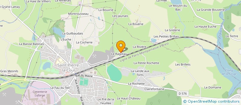 localisation de l'entreprise LE RAGOTAY à SAINT-PIERRE-LA-COUR