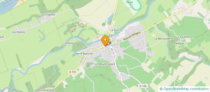 localisation de l'entreprise LE RAGUENET  ROCHEFORT-SUR-LOIRE