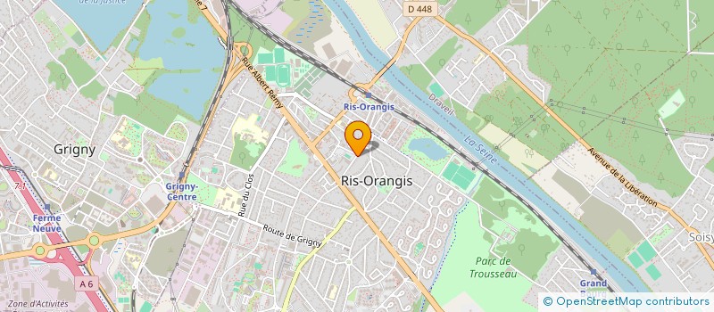 localisation de l'entreprise LE RAIL APPLIQUE à RIS-ORANGIS