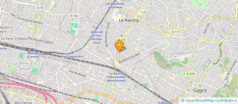 localisation de l'entreprise LE RAINCY IMMOBILIER à LE RAINCY