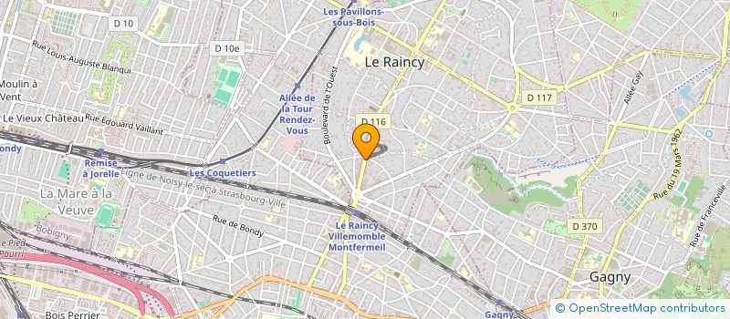 localisation de l'entreprise LE RAINCY IMMOBILIER,MLAMID ET CIE  LE RAINCY