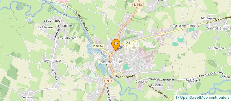 localisation de l'entreprise LE RAISIN à PONT-DE-VAUX