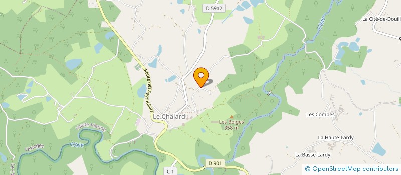 localisation de l'entreprise LE RALAIS MICHEL à LE CHALARD