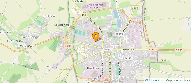 localisation de l'entreprise LE RALLY SARTHOIS  MAMERS