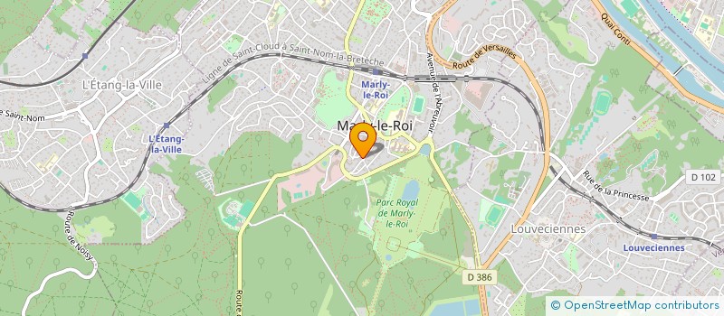 localisation de l'entreprise LE RALLYE à MARLY-LE-ROI
